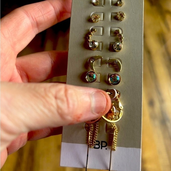 Gold and Silver Earring Set - Picture 3 of 5